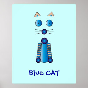 Blue CAT Poster