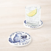 Blue Cat Reader-Onderzetter Zandsteen Onderzetter (Zijkant)