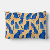 Blue Cat Silhouette Print Cut Naaizak Etui (Voorkant)