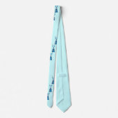 Blue CAT Stropdas (Achterkant)