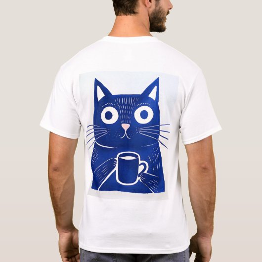 Blue Cat T-Shirt (Achterkant)