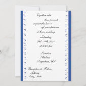 Blue Cat Wedding Couple-uitnodigingen Kaart (Achterkant)