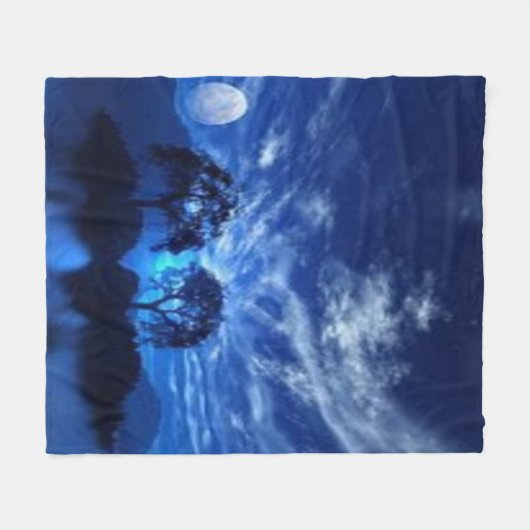 blue catpet fleece deken (Voorkant (Horizontaal))