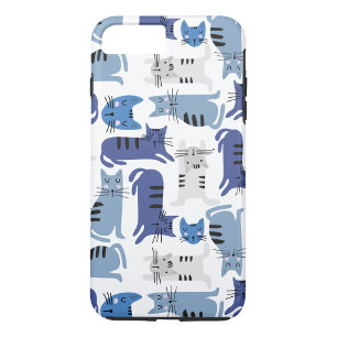 Blue Cats iPhone 8/7 Plus Hoesje
