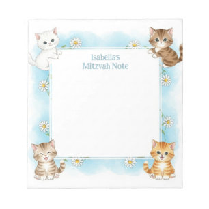 Blue Cats gepersonaliseerde Mitswa Notes Notitiebl Notitieblok