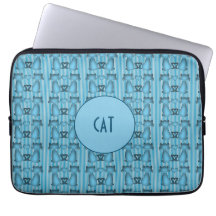 Blue Cats Hypnotic Stripes Design Fun Personality