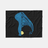 Blue Cats Wave for Kamala Funny Trump Blue Wave Of Fleece Deken (Voorkant (Horizontaal))