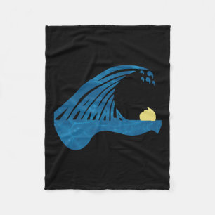 Blue Cats Wave for Kamala Funny Trump Blue Wave Of Fleece Deken