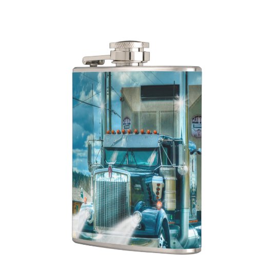 Blue Cattle Truck & Highway for Truck-lovers Heupfles (Links)