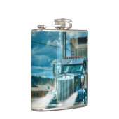 Blue Cattle Truck & Highway for Truck-lovers Heupfles (Rechts)