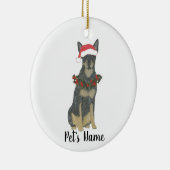 Blue Cattledog Heeler Christmas Keramisch Ornament (Rechts)