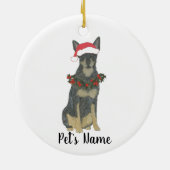 Blue Cattledog Heeler Christmas Keramisch Ornament (Achterkant)