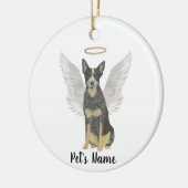 Blue Cattledog Heeler Sympathie Herdenking Keramisch Ornament (Links)