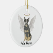 Blue Cattledog Heeler Sympathie Memorial Keramisch Ornament (Rechts)