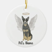 Blue Cattledog Heeler Sympathie Memorial Keramisch Ornament (Voorkant)