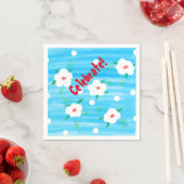 Blue Celebration Napkins Servetten (Insitu)