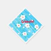 Blue Celebration Napkins Servetten (Hoek)