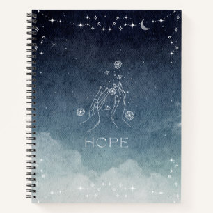 Blue Celestial Quote Notitieboek