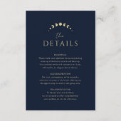 Blue Celestial Wedding Enclosure Kaart (Voorkant)