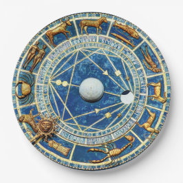Blue Celestial Zodiac Astrology Party Horoscoop Papieren Bordje