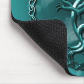 Blue Celtic Dragon Mousepad Muismat (Hoek)