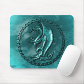 Blue Celtic Dragon Mousepad Muismat (Met muis)