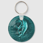 Blue Celtic Dragon Sleutelhanger (Voorkant)