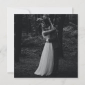 Blue Celtic Irish Swan Love Knot Wedding Photo Bedankkaart (Voorkant)