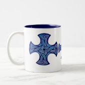 Blue Celtic Knot Mok (Links)
