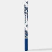 Blue Celtic Knot Personalized with Jouw naam iPhone Hoesje (Linkerkant)