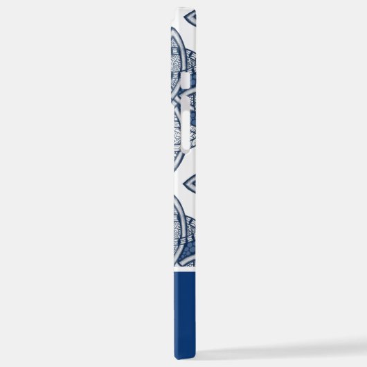 Blue Celtic Knot Personalized with Jouw naam iPhone Hoesje (Linkerkant)