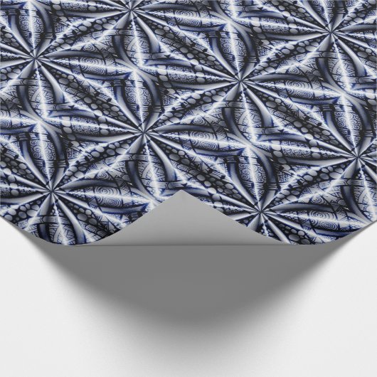 Blue Celtic Knot Tiled Cadeaupapier (Hoek)