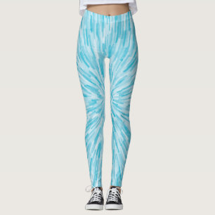 Blue Center Burst-Leggings Leggings
