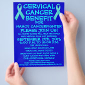 Blue Cervical Cancer Benefit Flyer (Hand)