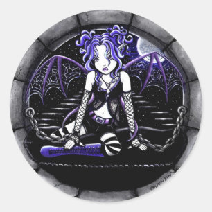 "Blue Chained" Gotische Fairy Art Stickers