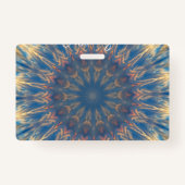 Blue Chakra Kaleidoscope Thunder_Cove Badge (Achterkant)