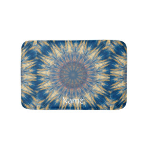Blue Chakra Kaleidoscope Thunder_Cove Badmat