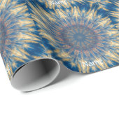 Blue Chakra Kaleidoscope Thunder_Cove Cadeaupapier (Rol Hoek)