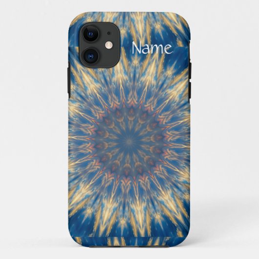 Blue Chakra Kaleidoscope Thunder_Cove Case-Mate iPhone Case (Achterkant)