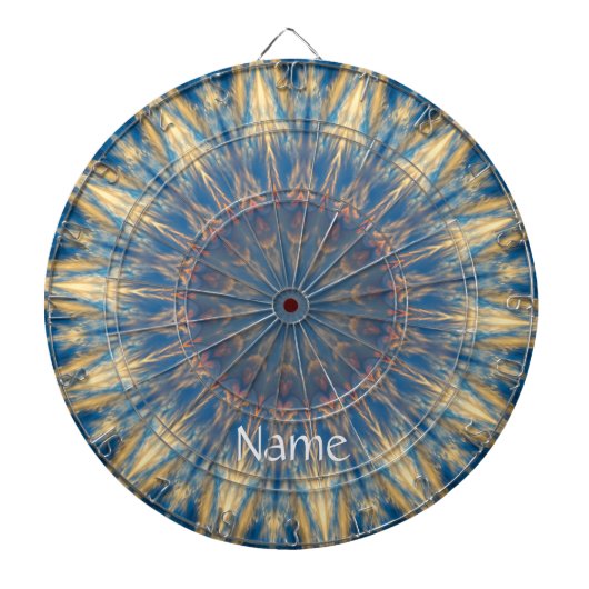 Blue Chakra Kaleidoscope Thunder_Cove Dartbord (Voorkant)