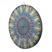 Blue Chakra Kaleidoscope Thunder_Cove Dartbord (Voorkant Rechts)