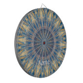 Blue Chakra Kaleidoscope Thunder_Cove Dartbord (Voorkant Links)