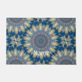 Blue Chakra Kaleidoscope Thunder_Cove Deurmat (Voorkant)
