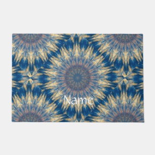 Blue Chakra Kaleidoscope Thunder_Cove Deurmat