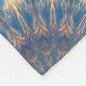 Blue Chakra Kaleidoscope Thunder_Cove Fleece Deken (Hoek)
