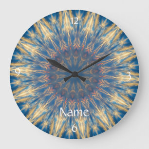 Blue Chakra Kaleidoscope Thunder_Cove Grote Klok