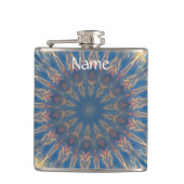 Blue Chakra Kaleidoscope Thunder_Cove Heupfles (Voorkant)