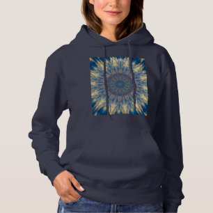Blue Chakra Kaleidoscope Thunder_Cove Hoodie