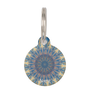 Blue Chakra Kaleidoscope Thunder_Cove Huisdierpenning