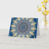 Blue Chakra Kaleidoscope Thunder_Cove Kaart (Gele Bloem)